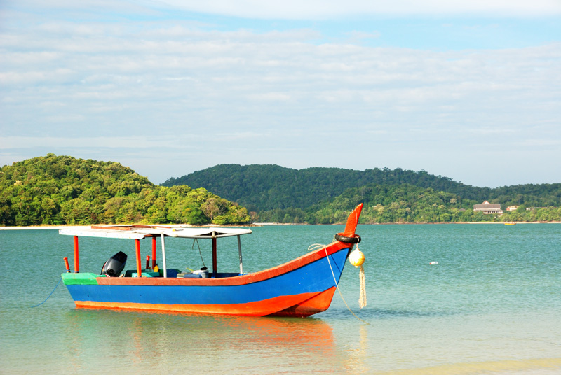 Лангкави.Рыбацкая лодка.Langkawi.Beach Boat.