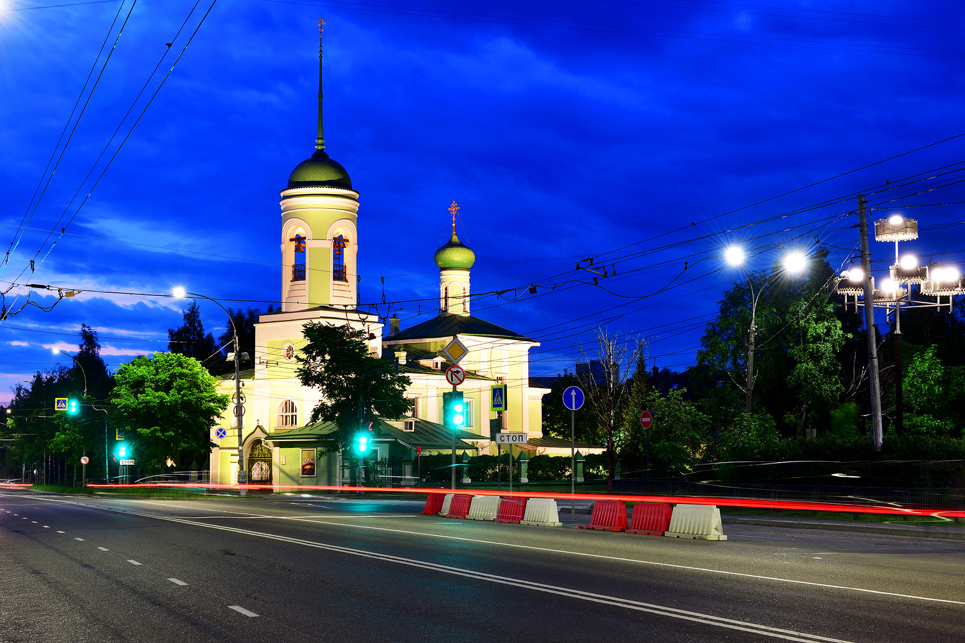 Вологда поздним вечером. Россия. Vologda late in the evening. Russia.