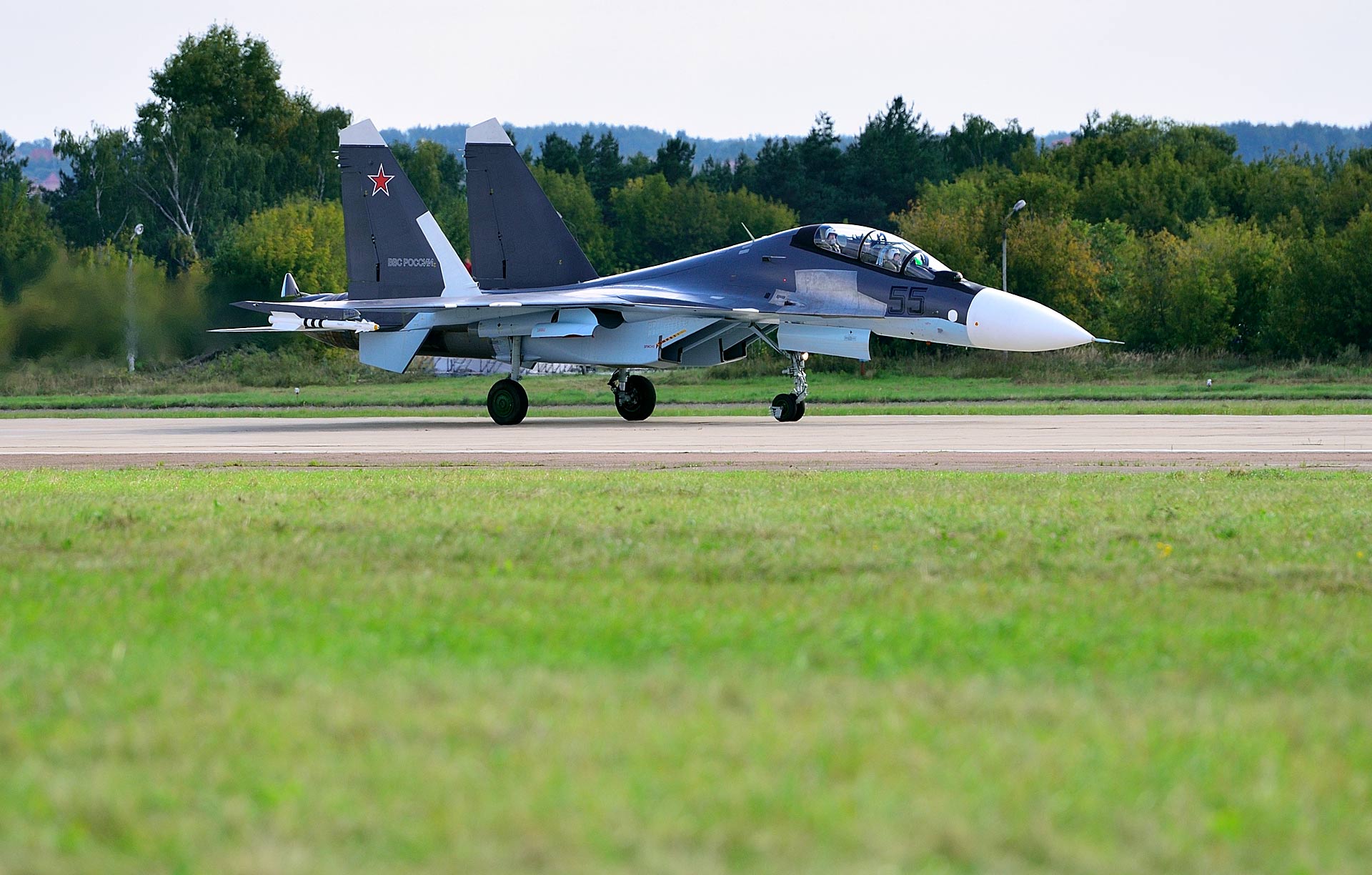 МАКС 2013. Су-30СМ. Посадка. MAKS 2013. Landing.