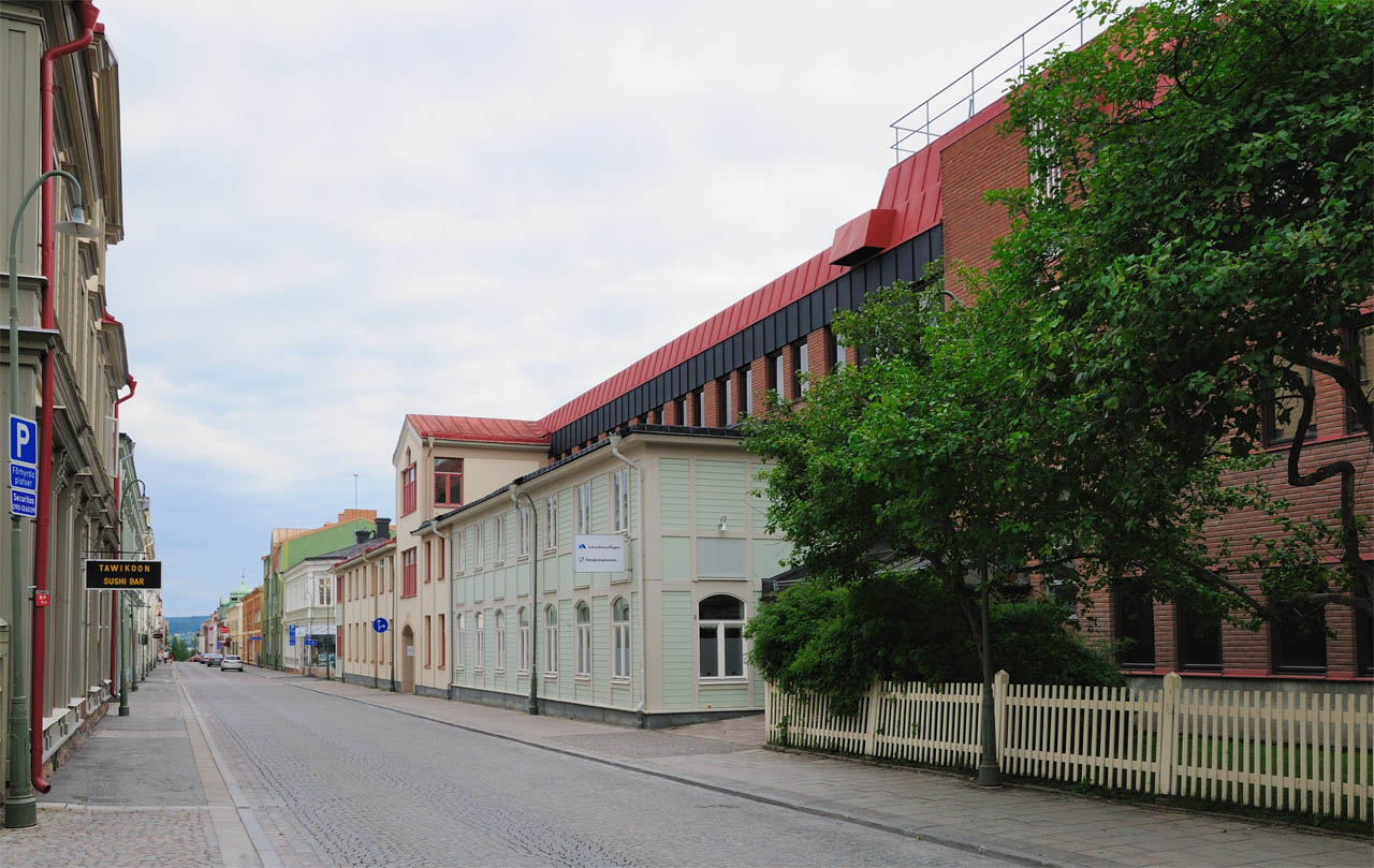 Эстерсунд. Пустая улица. Ostersund.Sweden.