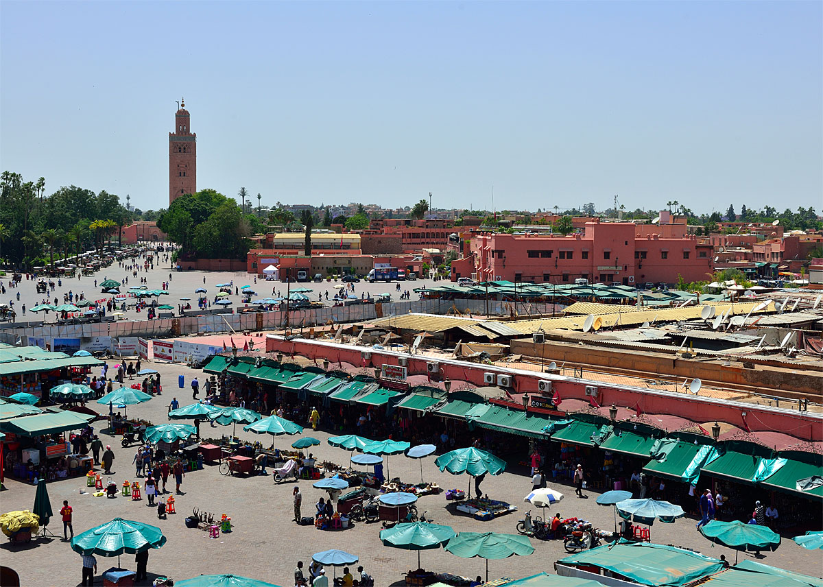 Джемаа-Эль-Фна. Maroc. Marrakech. Jemaa-El-Fna.