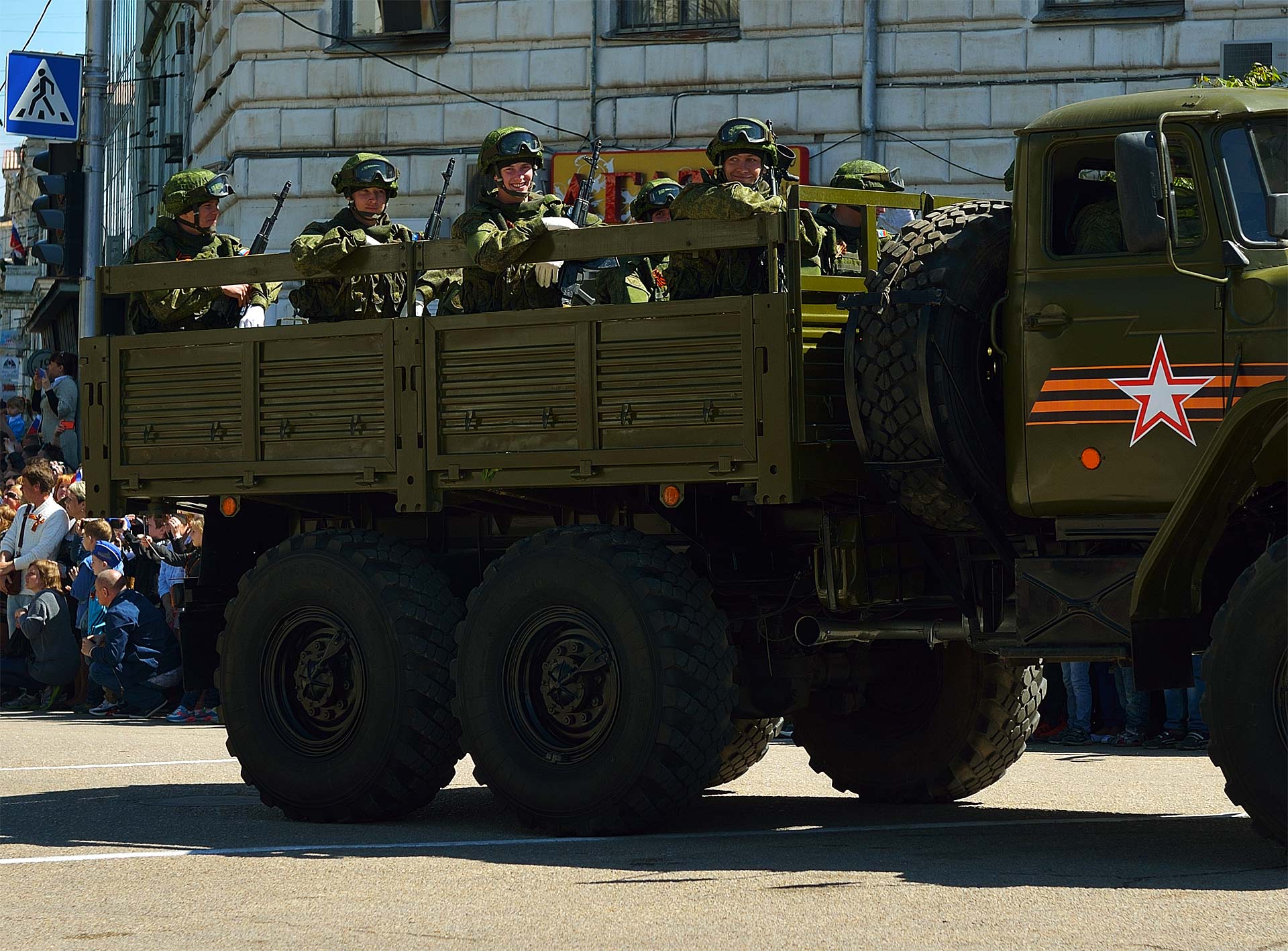 Вежливые люди. Парад в Севастополе 9 мая 2015. Sevastopol 9 May 2015. 4