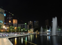 Ночной фонтан. Куала-Лумпур. Kuala Lumpur.