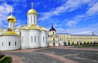 Троицкий собор Ансамбля Свято-Троицкой Сергиевой Лавры. Сергиев Посад. Московская область.The Holy Trinity-St. Sergius Lavra,Sergiev Posad, Moscow district, Russia.