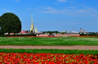 Петропавловка со стрелки В.О. Peter and Paul Fortress from the Spit of Vasilievsky Island.