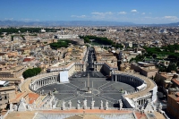 Рим с купола Собора Св. Петра. Rome.