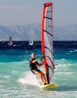Виндсерфинг на Родосе. WindSurfing on Rhodes. 9