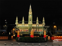 Рождественская ратуша. Вена. Vienna City Hall.