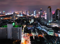 Бангкок ночью с высоты 100 метров. Night Bangkok.