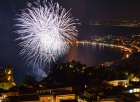 Фейерверк над Таорминой. Fireworks aboveTaormina.