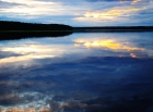 Закат на озере Саймаа. Saimaa.